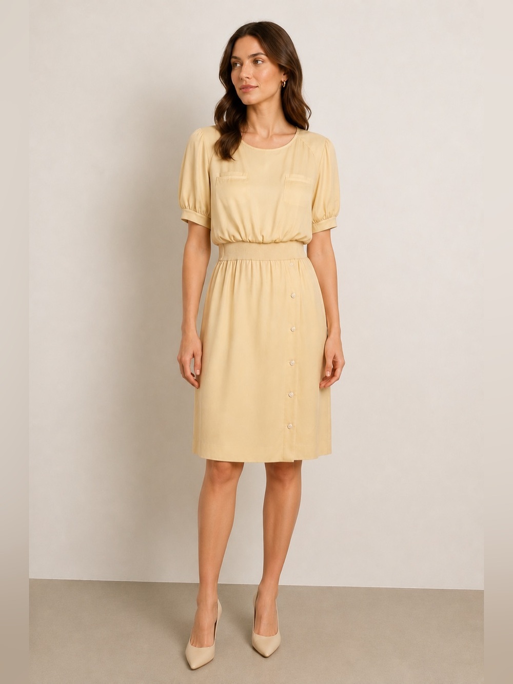 Valentino Boutique Vintage short sleeve midi dress size 10
